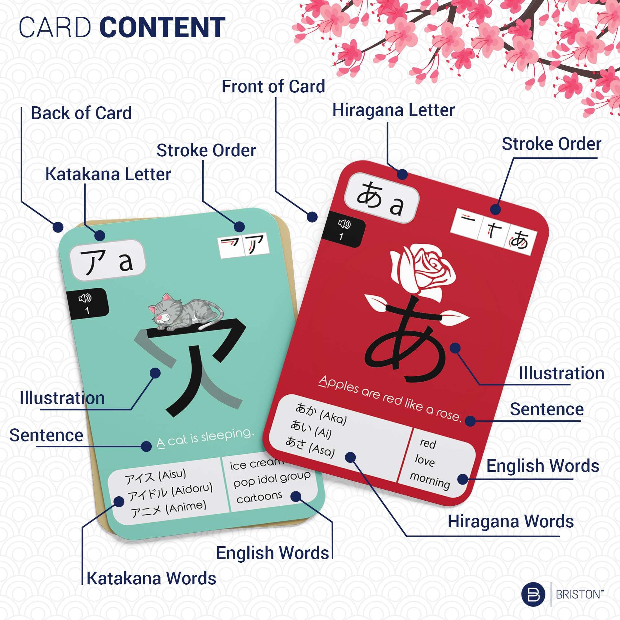Mua Japanese Hiragana & Katakana Flash Cards with Audio – Learn ...