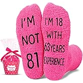 HAPPYPOP Birthday Gifts for Lady - 81-84 Year Old Gifts for Old Lady, Birthday Socks for Her