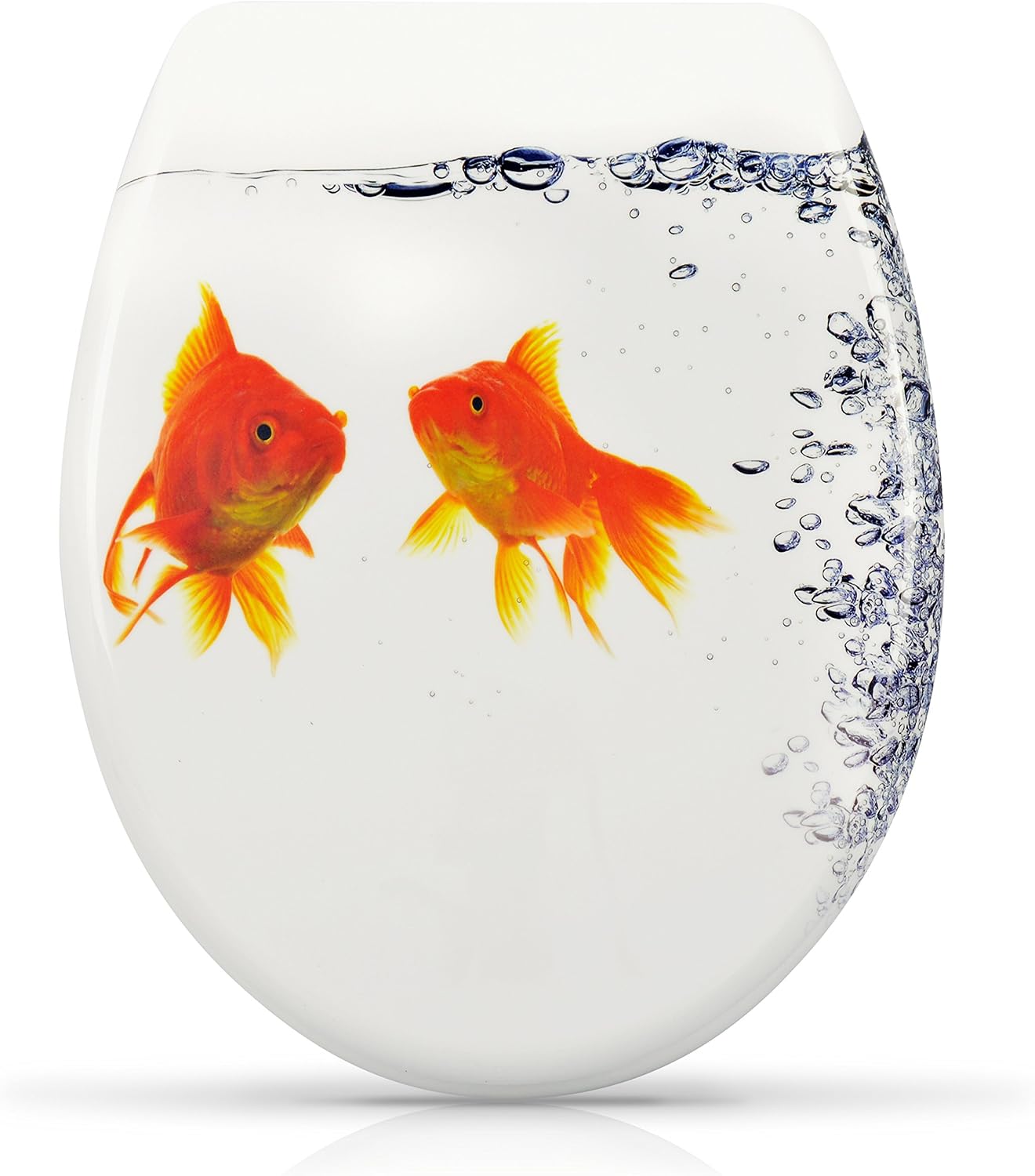 WC Seat with Slow Close Mechanism "Gold Fish" Design Duroplast