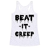 LookHUMAN Beat It Creep Heathered White Small