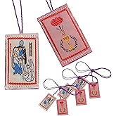 TALPGOD Purple Scapular Catholic 3 Pcs Marie Julie Jahenny of Benediction,Scapulars Catholic Gift for First Holy Communion and Confirmation,Escapularios Catolicos RegalosCatólicos Para Mujer