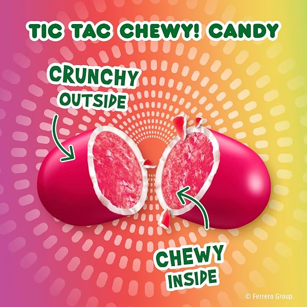 TIC TAC CHEWY! FRUIT ADVENTURE CANDY, BULK 24 PACK, FRUITY CHEWY CANDY, 1.8 OZ EACH (PACKAGING MAY VARY)