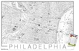Trends International Philadelphia Map Wall