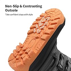 DREAM PAIRS Boys Snow Boots Bright Colored Outsole