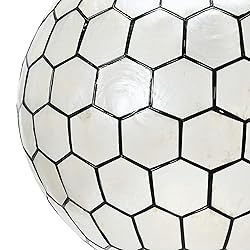 Creative Co-Op Capiz Honeycomb Ceiling Light