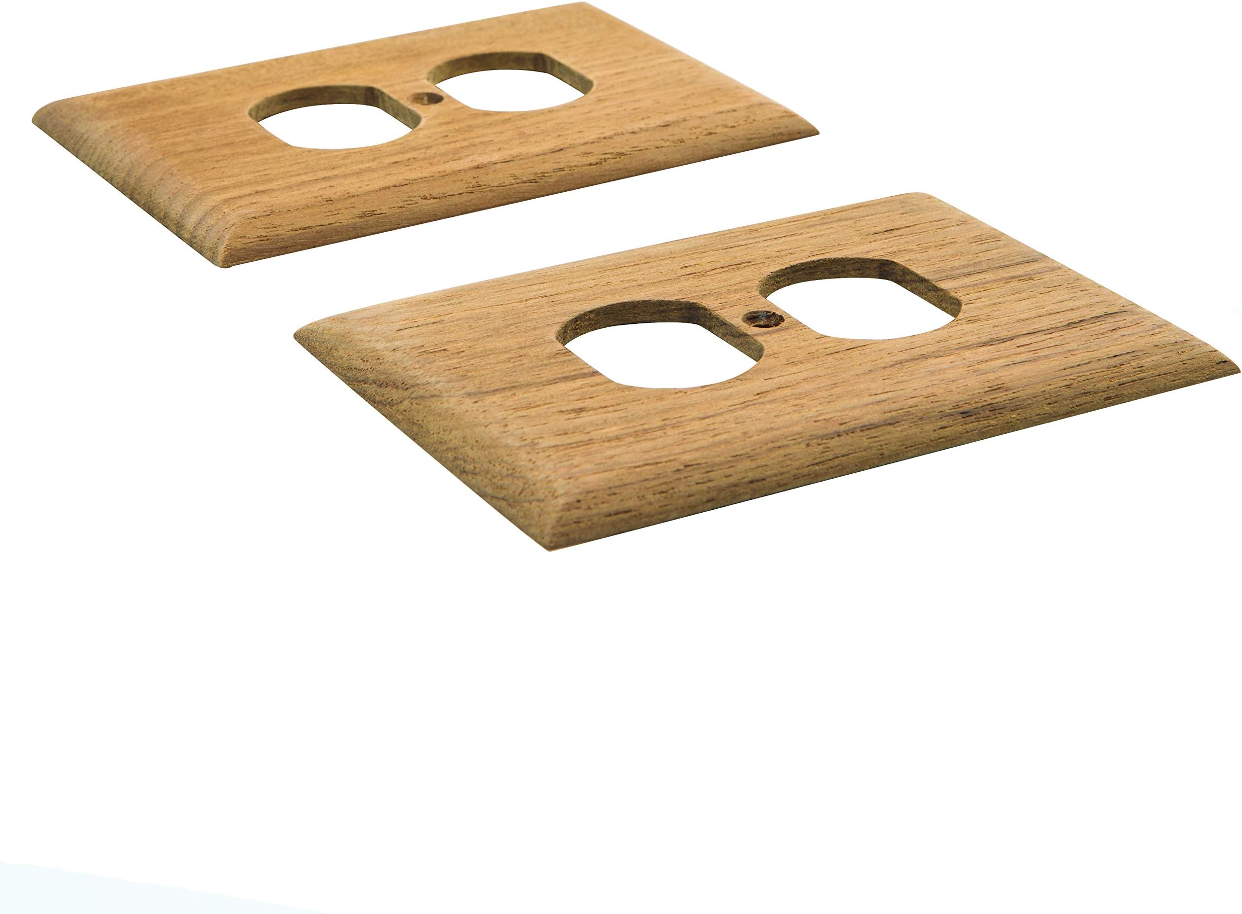 Whitecap 60170 Teak Dual Outlet Cover