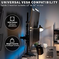 VIVO Triple LCD LED Computer Monitor Desk