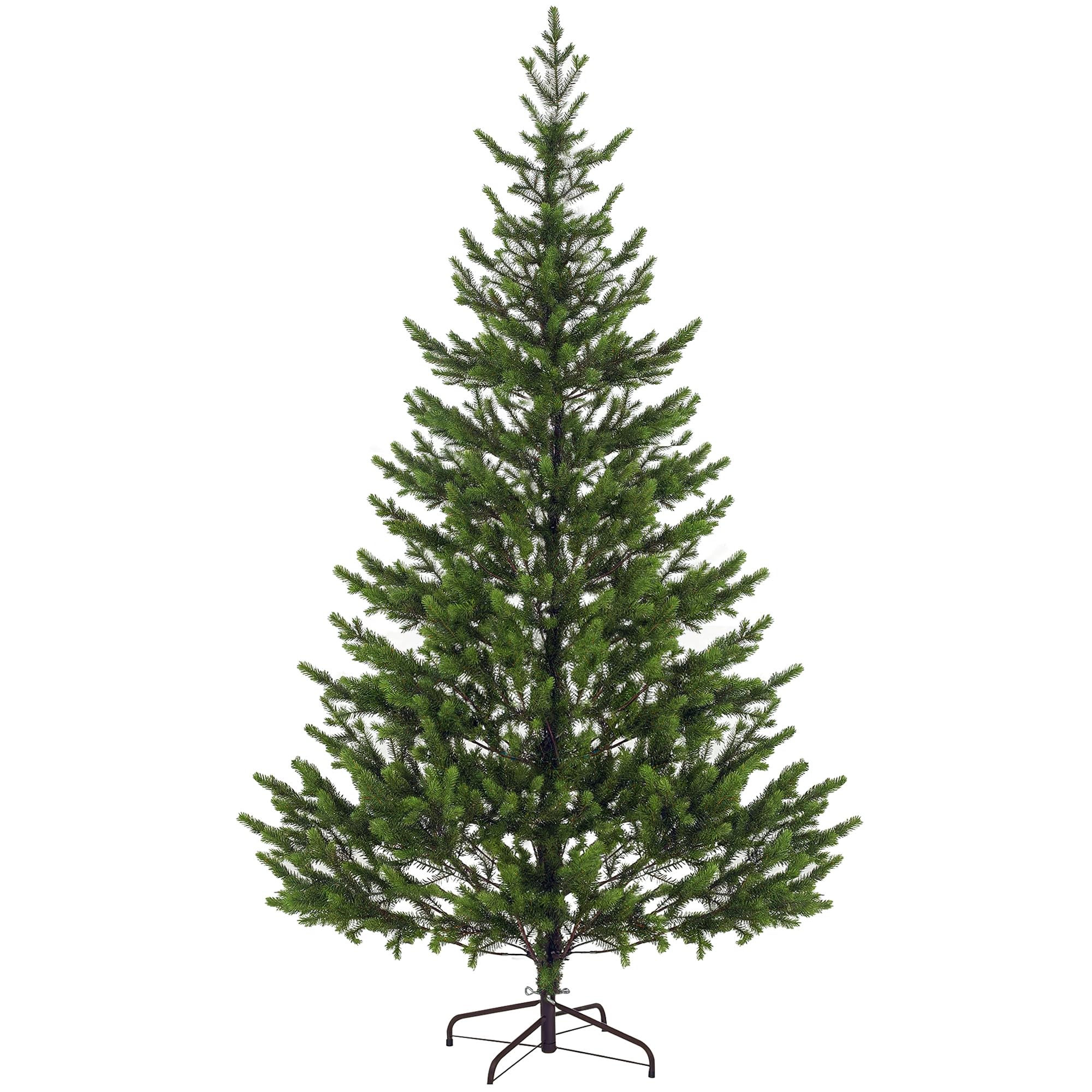 Photo 1 of ****STOCK REFRENCE PHOTO ONLY***HOMCOM 7.5ft Artificial Christmas Tree, Sparse Realistic Cedar Tree with 2901 Tips, Easy Assembly, Hinged Xmas Tree for Home Office Holiday, Green