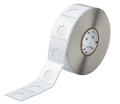 Amazon Com Brady Thtep 170 593 5 2 4 Width X 2 4 Height B 593 Adhesive Taped Polyester Gloss Finish White Push Button Label For Thermal Transfer Printers 500 Per Roll Industrial Scientific