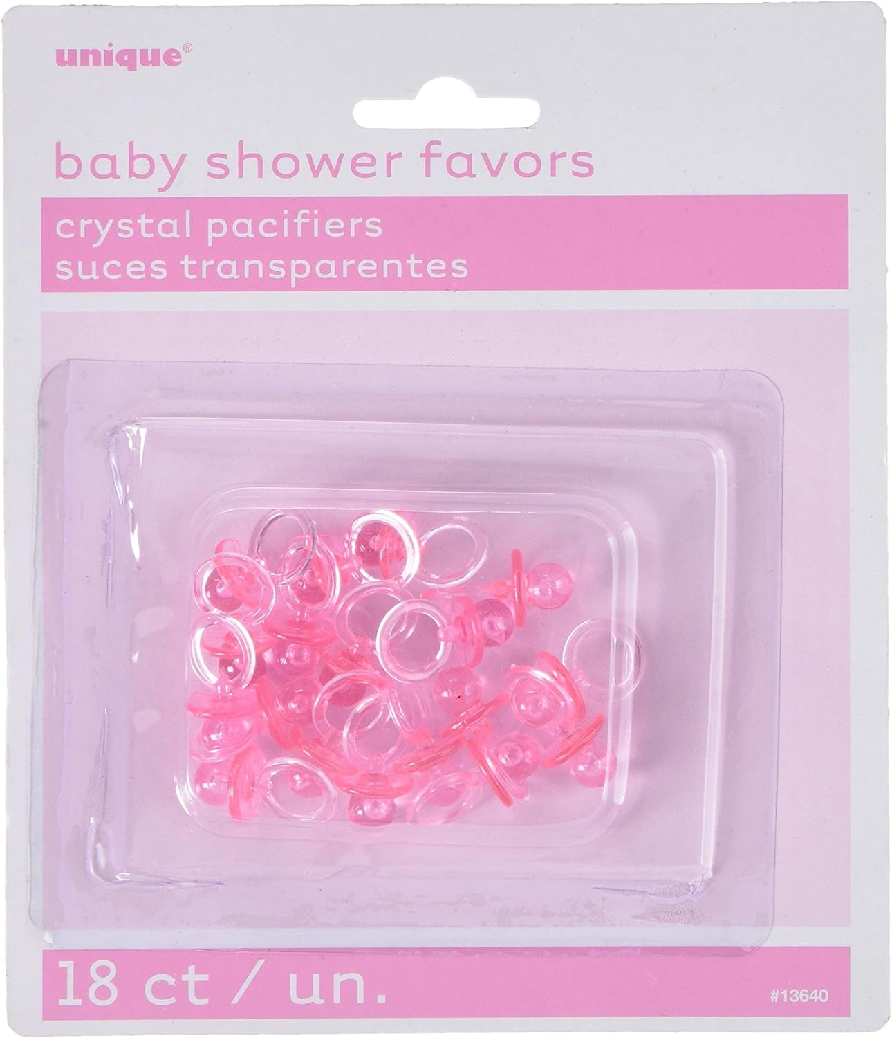 mini plastic pacifiers