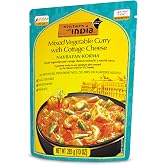 Kitchens Of India Ready To Eat Navratan Korma, Mixed Vegetable Curry &amp; Cottage Cheese, 10-Ounce Boxes (Pack of 6)
