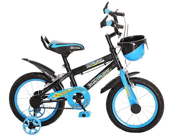 Outplayo Sports Sky Blue Bicycle for 3 to 5 Years Kids 14T