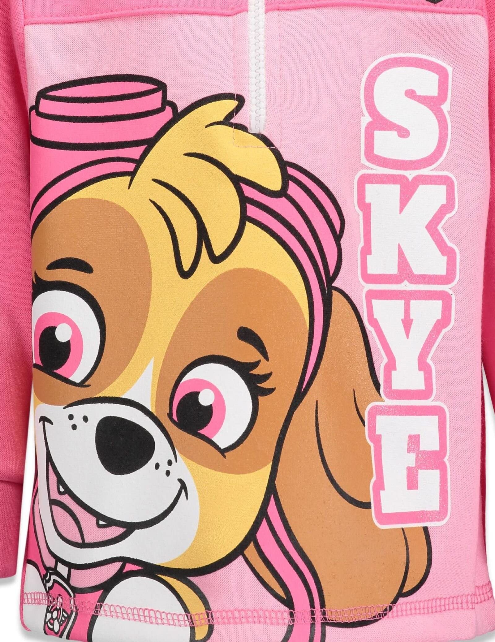 Nickelodeon Skye Girls Fleece Half Zip Hoodie Toddler to Big Kid