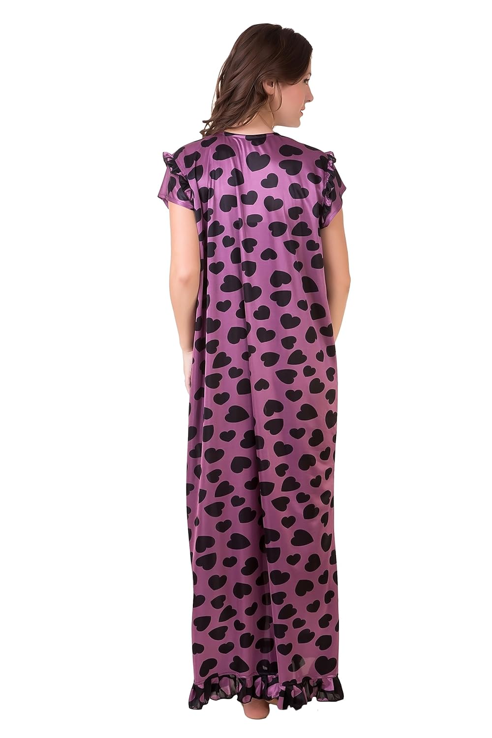 masha women's satin nighty nt41-138