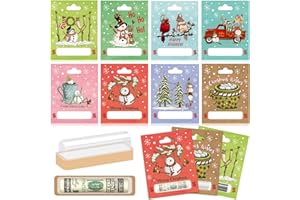 Anvianthor Money Holders for Christmas Gifts – 8 Pack Pre-assembly Christmas Money Holders for Cash, Creative Ways to Give Money Gifts, Holiday Card Cash Holder Ornament for Xmas Decorations