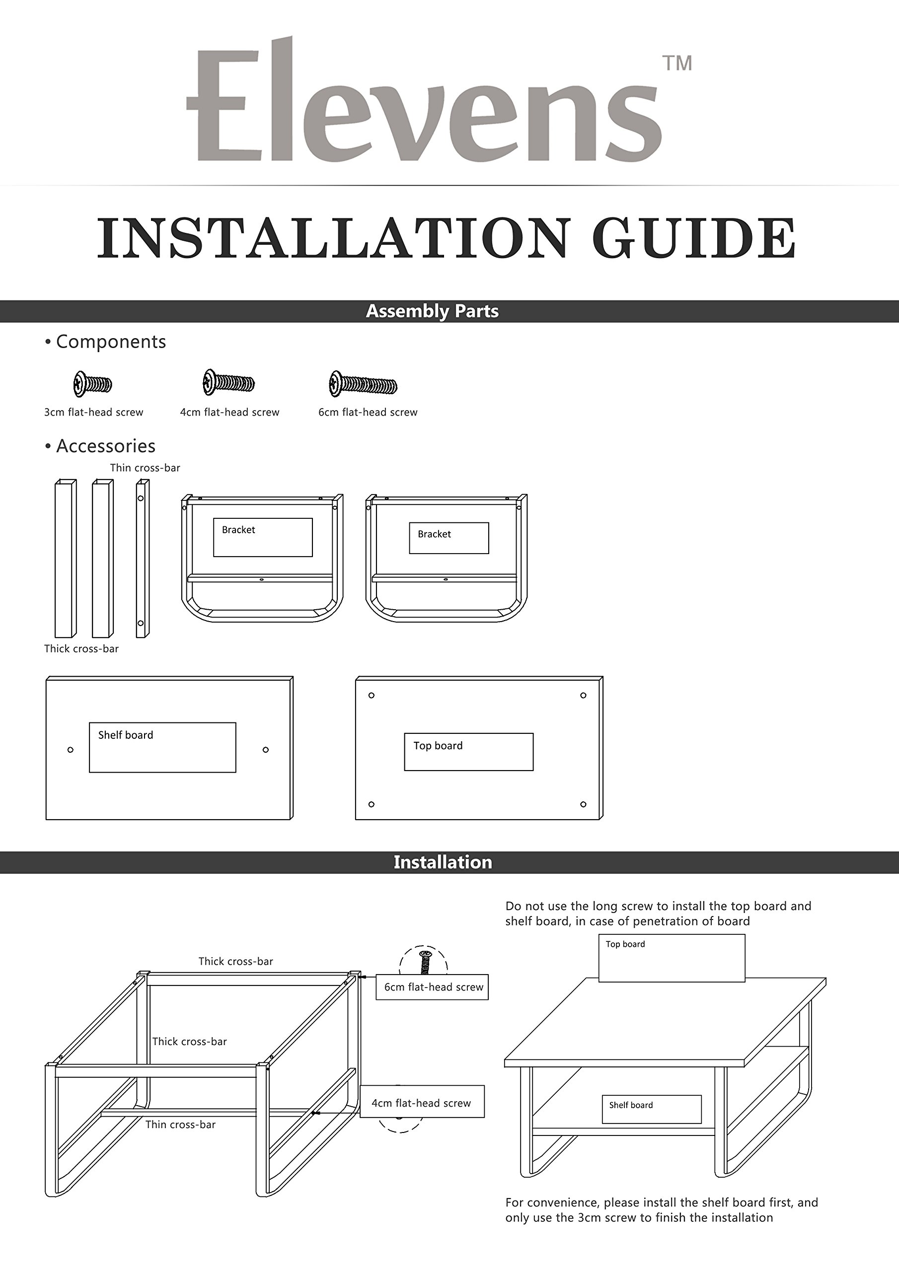 Rectangular Coffee/Tea Table with Storage Shelf (Black)