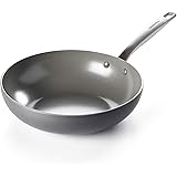 GreenPan Chatham Healthy Ceramic Nonstick, 11" Wok, Gray