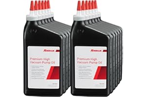 Robinair 13203 Premium High Vacuum Pump Oil, Quart (12-Pack)