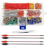 840Pcs Breadboard Jumper Wire kit for Arduino, 14 Vaules, 2 mm/0.08"-125 mm/4.92" Minidodoca U-Shape Magnetic Jumper Wires As