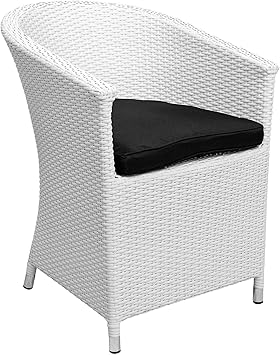 Amazon.de: Butlers In & Out Rattansessel 57x65, 5x80 cm in Weiß
