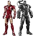 LonullyMege Ironman Action Figures Set 2 Pack Metal Painting All Joints Movable 7 Inch Collectible Model Toys (MK3 & WM1)