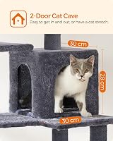 Feandrea Cat Tree Tower 143 cm Multi Level Plush Condo with 4 Scratching Posts view 5