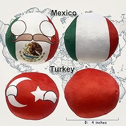 Raclove 6PC Countryballs Plushies - Soft