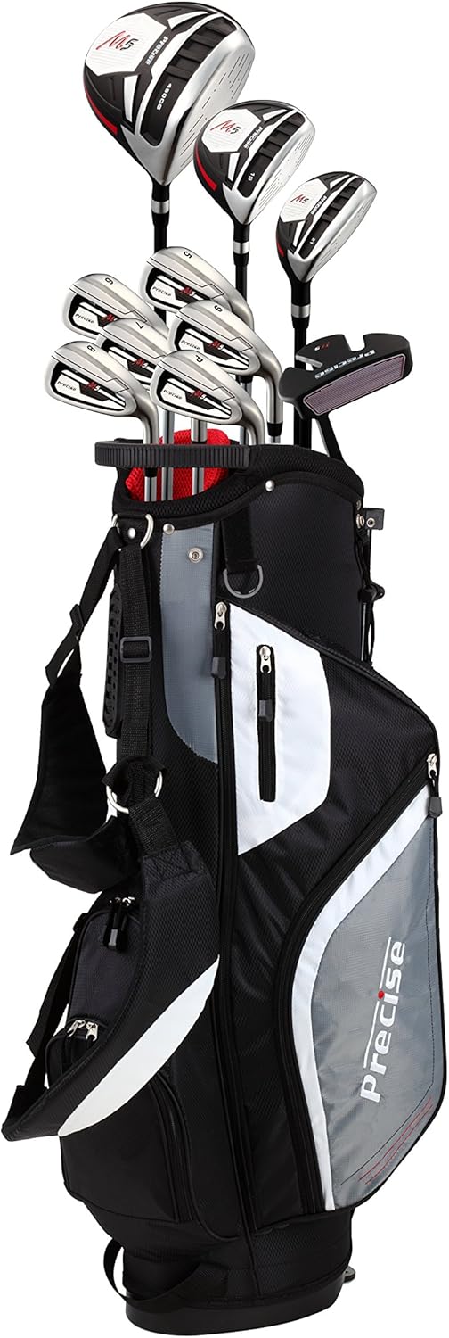 Precise M5 Men's Complete Golf Clubs Package Set Includes Titanium