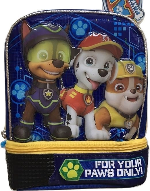 paw patrol dual compartment lunch box