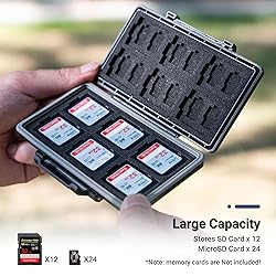 36 Slots Memory Card Case Water-Resistant