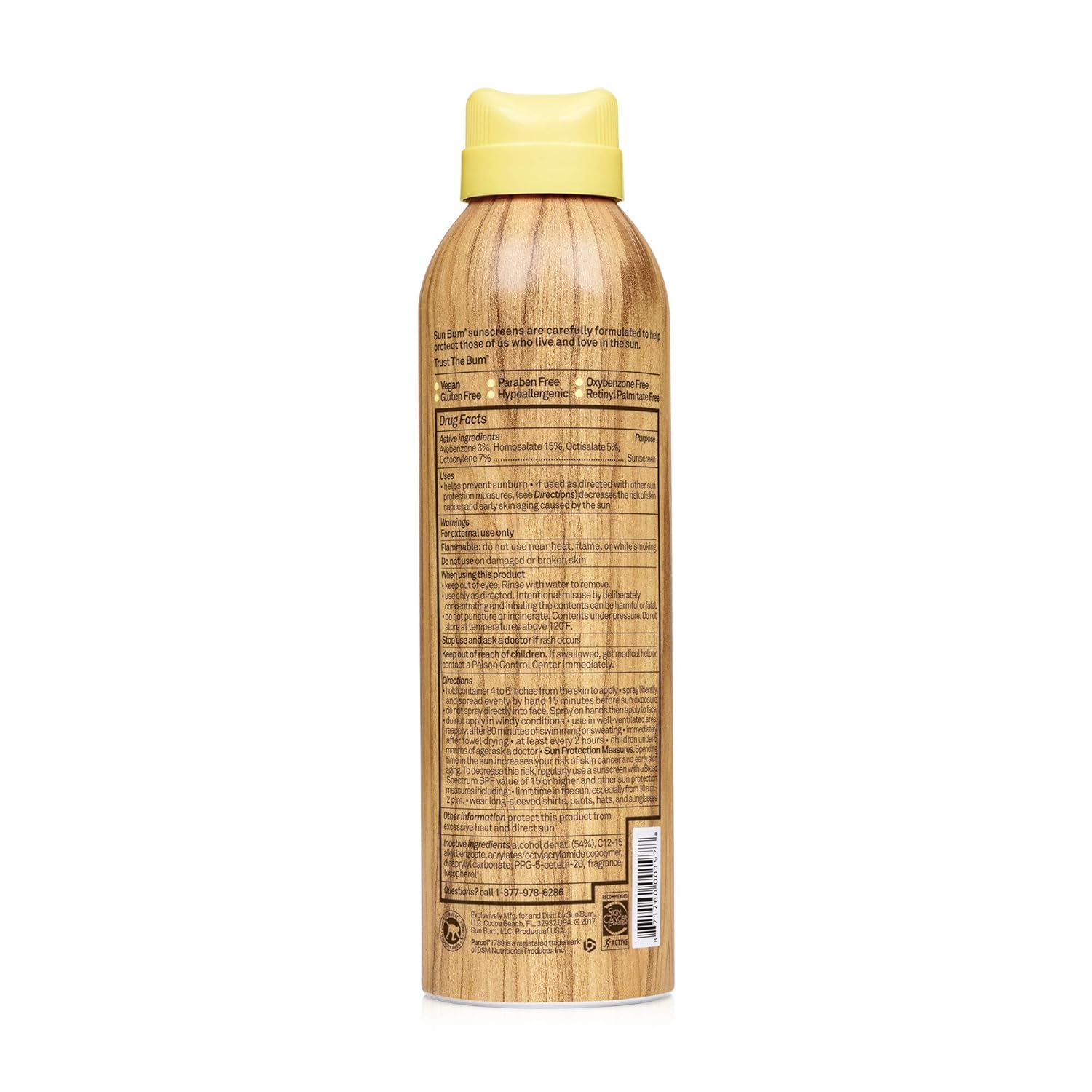Amazon Com Sun Bum Original Spf 50 Sunscreen Spray Vegan And Reef Friendly Octinoxate Oxybenzone Free Broad Spectrum Moisturizing Uva Uvb Sunscreen With Vitamin E 6 Oz Beauty