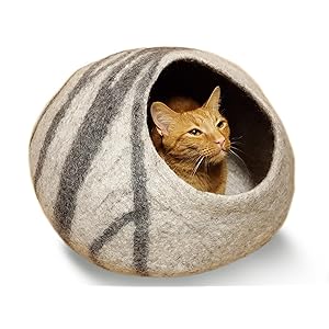 Meowfia Premium Felt Cat Cave Bed