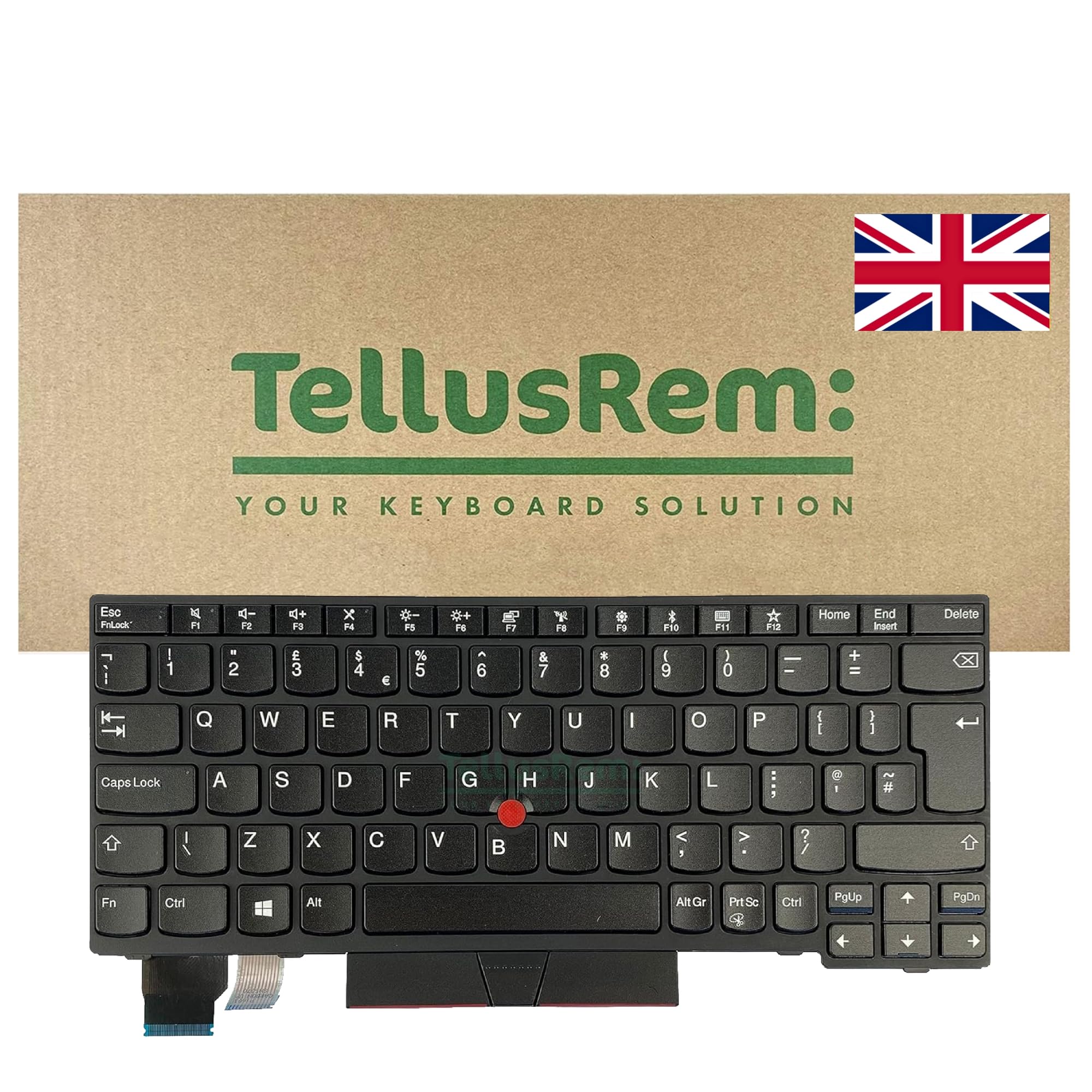 replacement UK non-backlit keyboard for Lenovo Thinkpad X280 X390 X395
