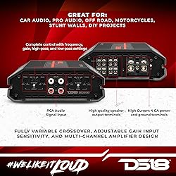 DS18 SXE-2000.4D/BK 4-Channel Car Amplifier Class D