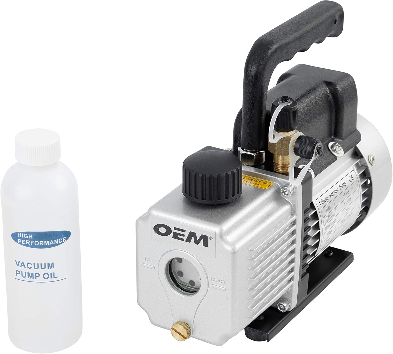 OEMTOOLS 24500 1.8 CFM Single Stage Vacuum Pump, Vacuum Pumps Amazon