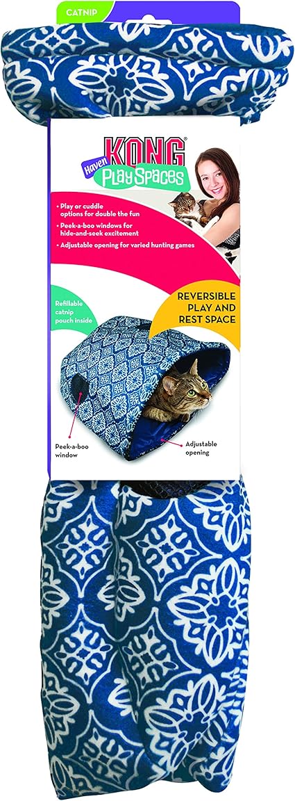 kong play spaces burrow cat toy