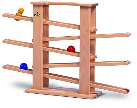 nic - Holzspielzeug 1501 Multibahn mit 3 Teilen