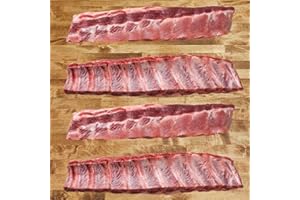 ALL FRESH SEAFOOD Creekstone Farms All-Natural Duroc Baby Back Ribs – 4 Full Racks (8–10 lbs Total) – Antibiotic-Free, Hormone-Free, Premium Pork – USA Raised, Raw & Ready to Cook
