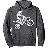 Dirt Bike Rider Motocross Enduro Dirt Biking Boys Pullover Hoodie