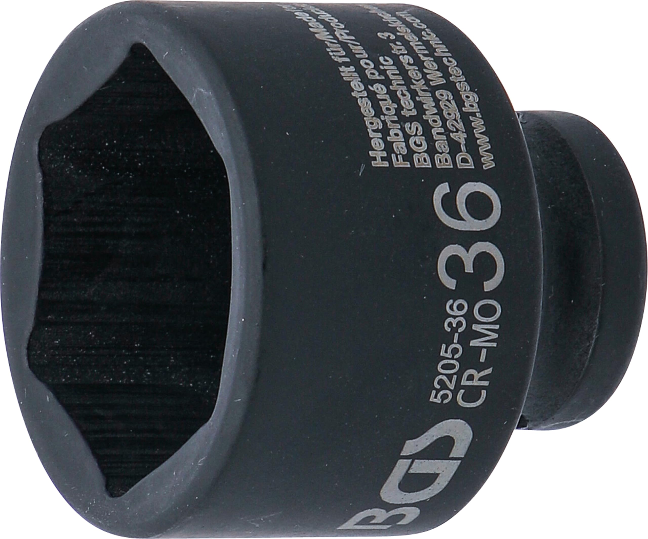 BGS 5205-36 | Impact Socket, Hexagon | 12.5 mm (1/2") Drive | 36 mm