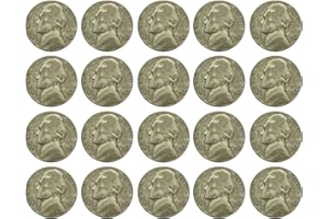 UNITED STATES MINT 1942-1945 $1 Face 20 Coins War Nickels 35% Silver Fine