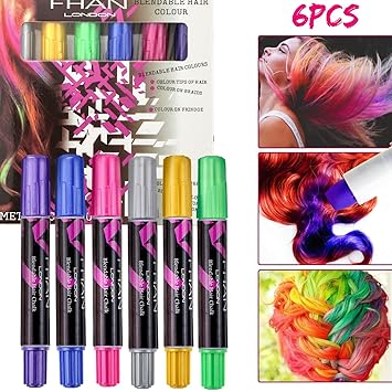 Amazon Com Hair Chalk Pens Set For Kid Buluri Girls Non Toxic