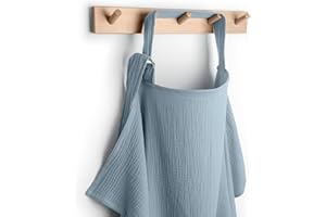 Comfy Cubs Muslin Nursing Cover, Pack of 1, 100% Muslin Cotton Breastfeeding Cover Up - Soft & Breathable Baby Nursing Scarf 