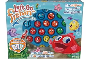 Pressman 58 Let's Go Fishin' Combo Game, Includes Go Fish Card Game