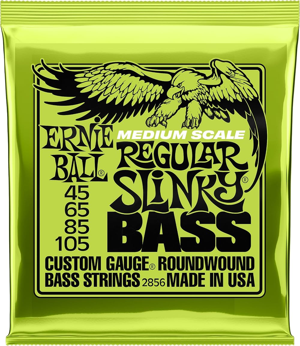Ernie Ball Regular Slinky Nickel Wound Medium Scale Bass Strings 45-105