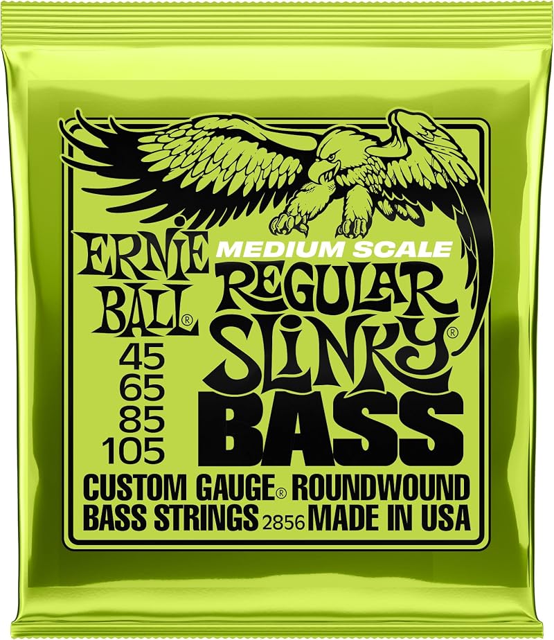 Ernie Ball Regular Slinky Nickel Wound Medium Scale Bass Strings 45-105