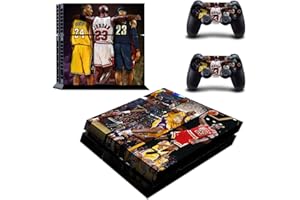 Vanknight Console Skin Controller Decal Basketball Goat Vinyl Sticker Wrap Compatible with PS4 Slim