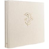 Holoary Photo Album 4x6 500 Photos 5 Pictures Per Page, 500 Pockets 4”x6” Picture Album, Linen Fabric Cover Big Picture Book for Photos, 4x6 Photo Albums for Family Weddings Travel Memories(Beige)