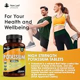 New Leaf Potassium Supplements 1400mg High Strength 360 Tablets Vegan view 3