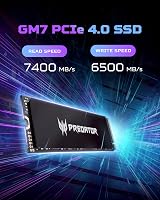 Acer Predator GM7 2TB NVMe PCIe 4.0 M.2 2280 SSD 7200 MB/s view 3